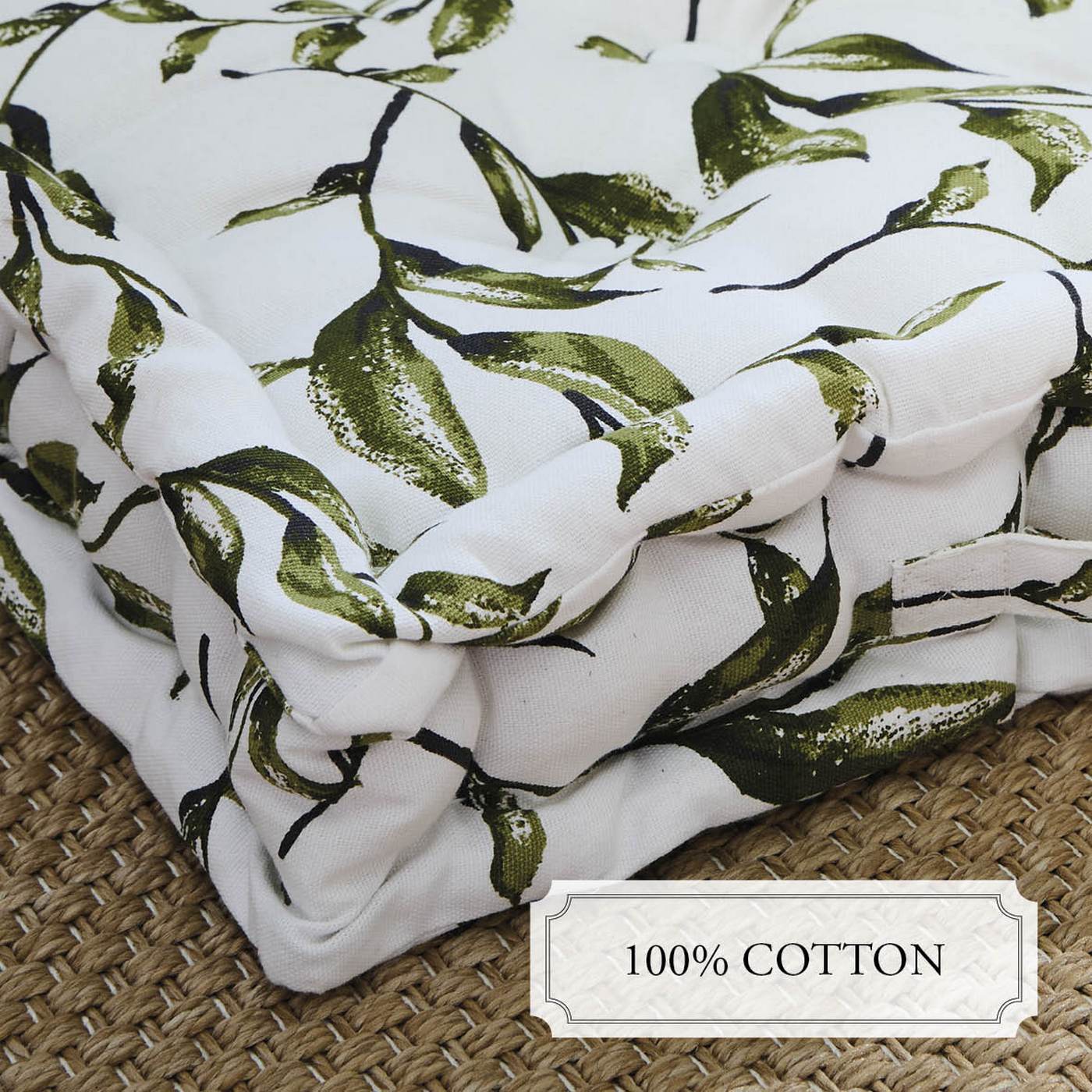 Coussin De Sol - Coton - Blanc - Image 3