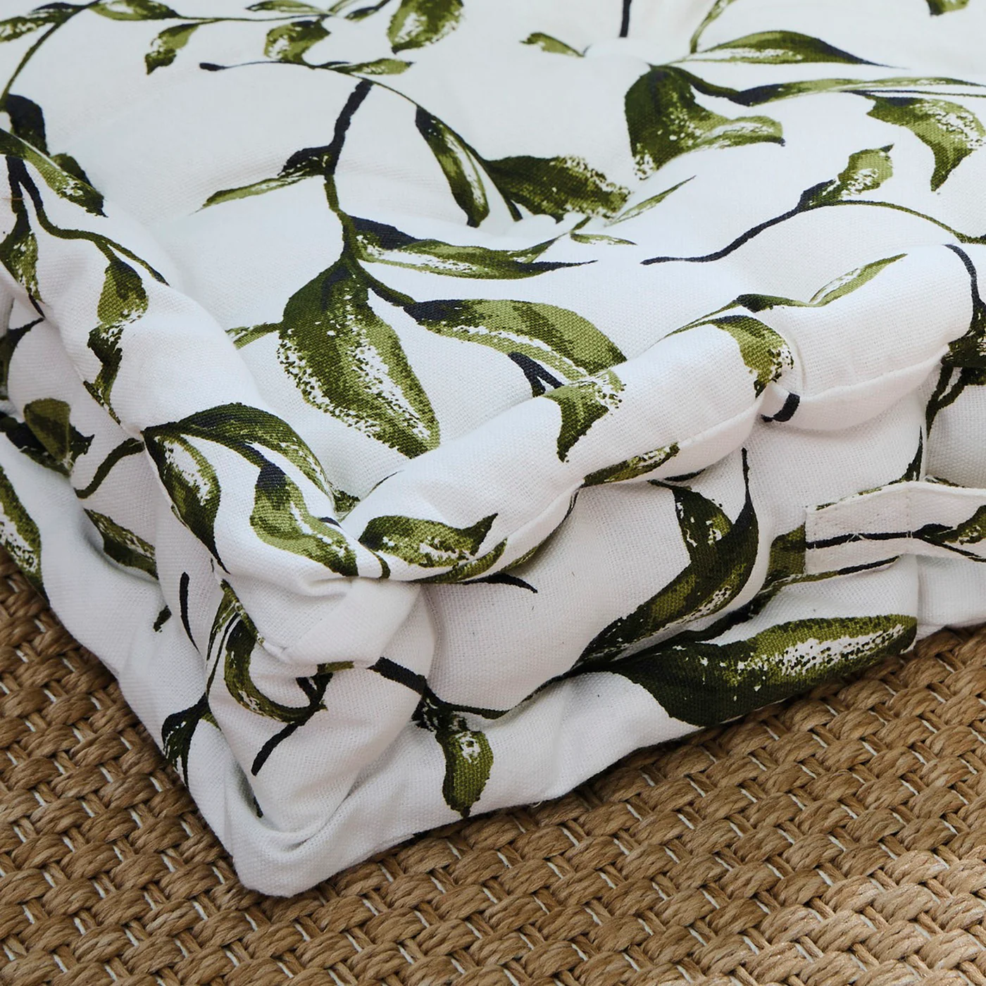 Coussin De Sol - Coton - Blanc - Image 4