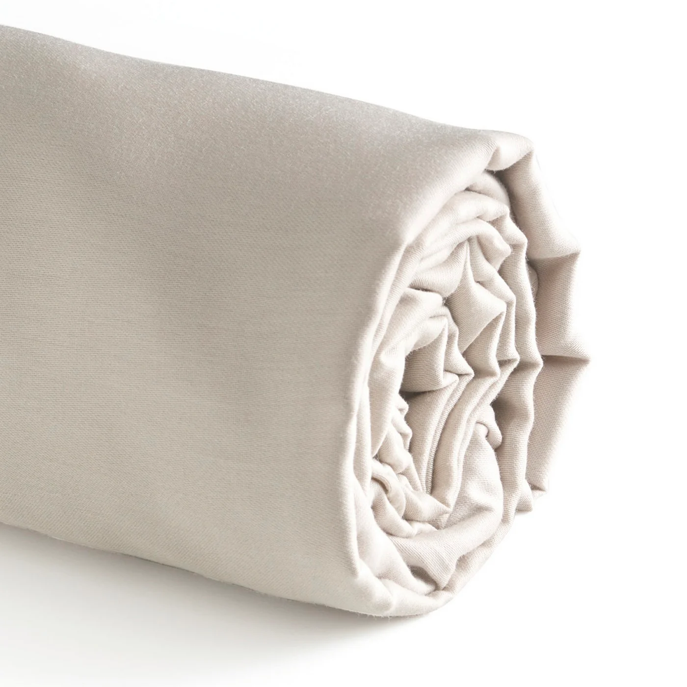 Drap-Housse Satin De Coton - Beige - Uni - Image 2