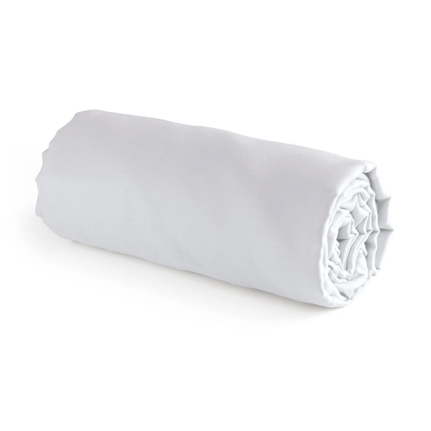 Drap-Housse Satin De Coton - Blanc - Uni - Image 4