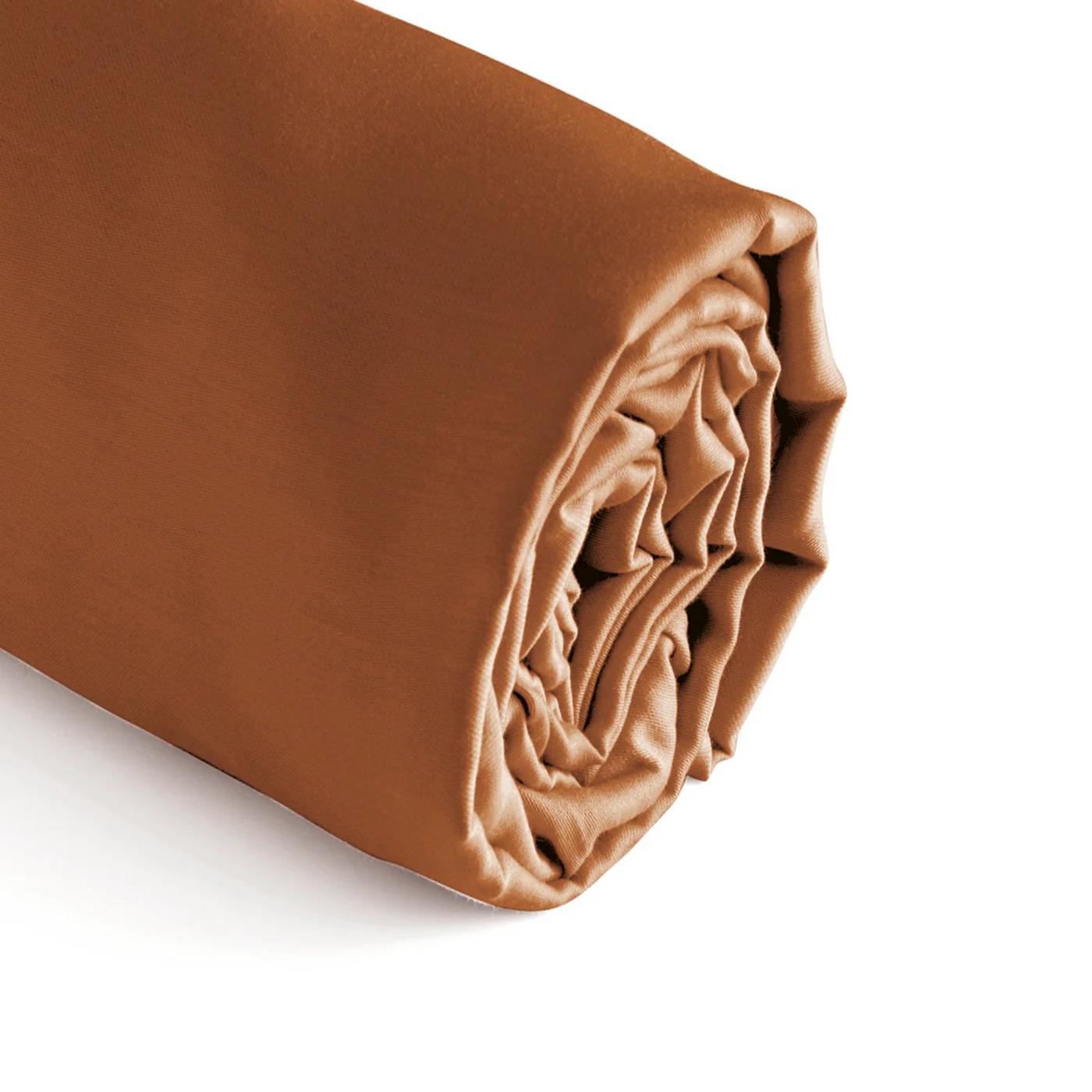Drap-Housse Satin De Coton - Brun - Uni - Image 5