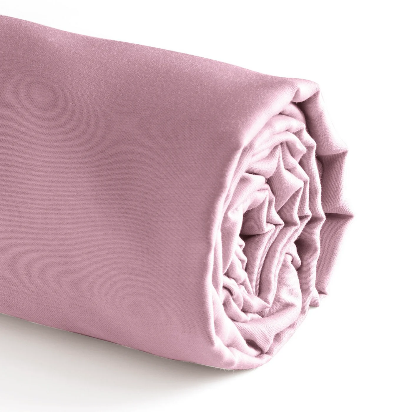 Drap-Housse Satin De Coton - Rose - Uni - Image 4
