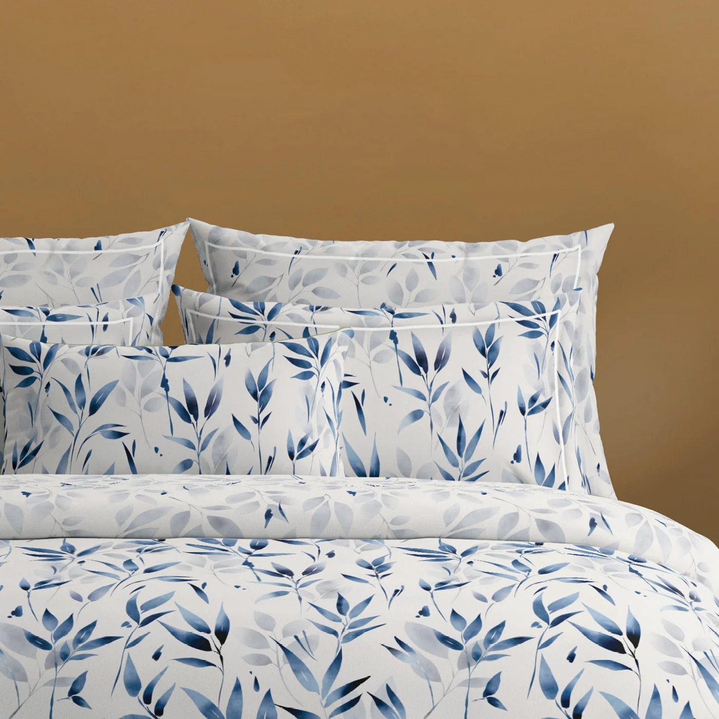 Drap Plat Satin De Coton - Blanc - Eclat Bleu - Image 5