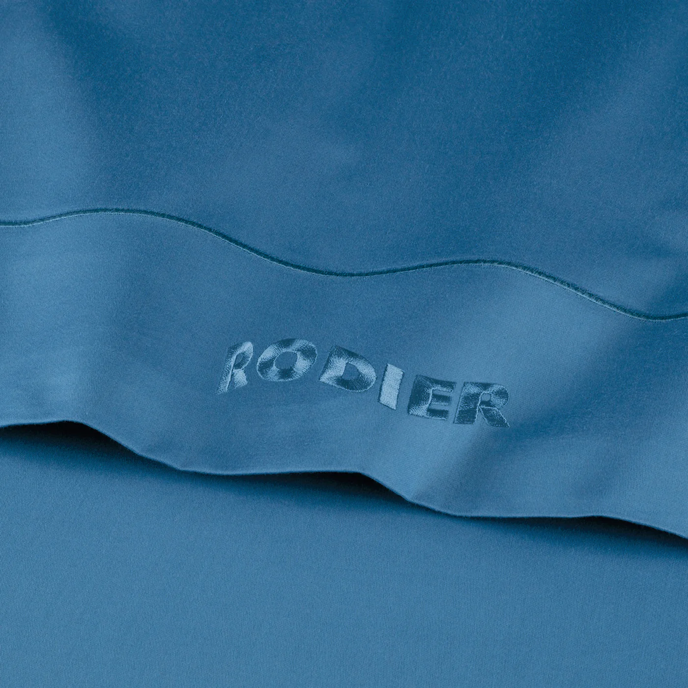 Drap Plat Satin De Coton - Bleu 05 - Uni 1 Baratta - Image 4
