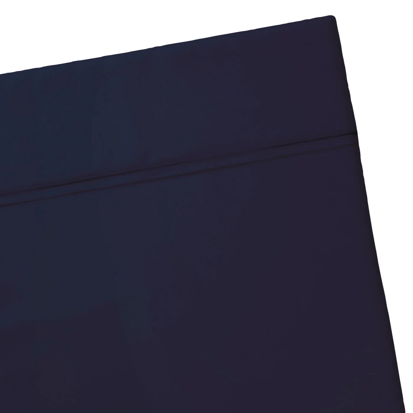 Drap Plat Satin De Coton - Bleu Foncé - Uni - Image 4