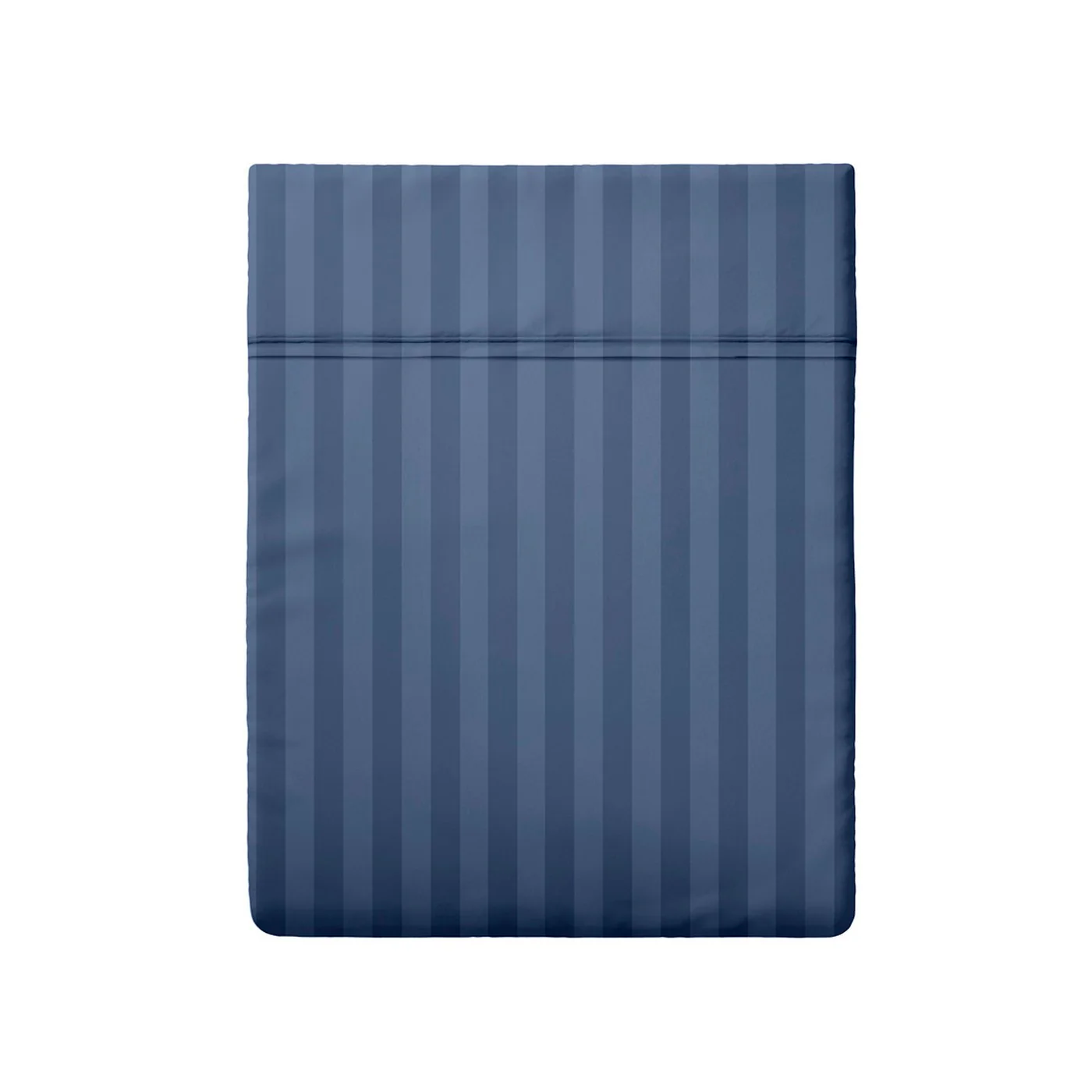 Drap Plat Satin De Coton Dobby Stripe - Bleu - Dobby Stripe Woven - Image 5