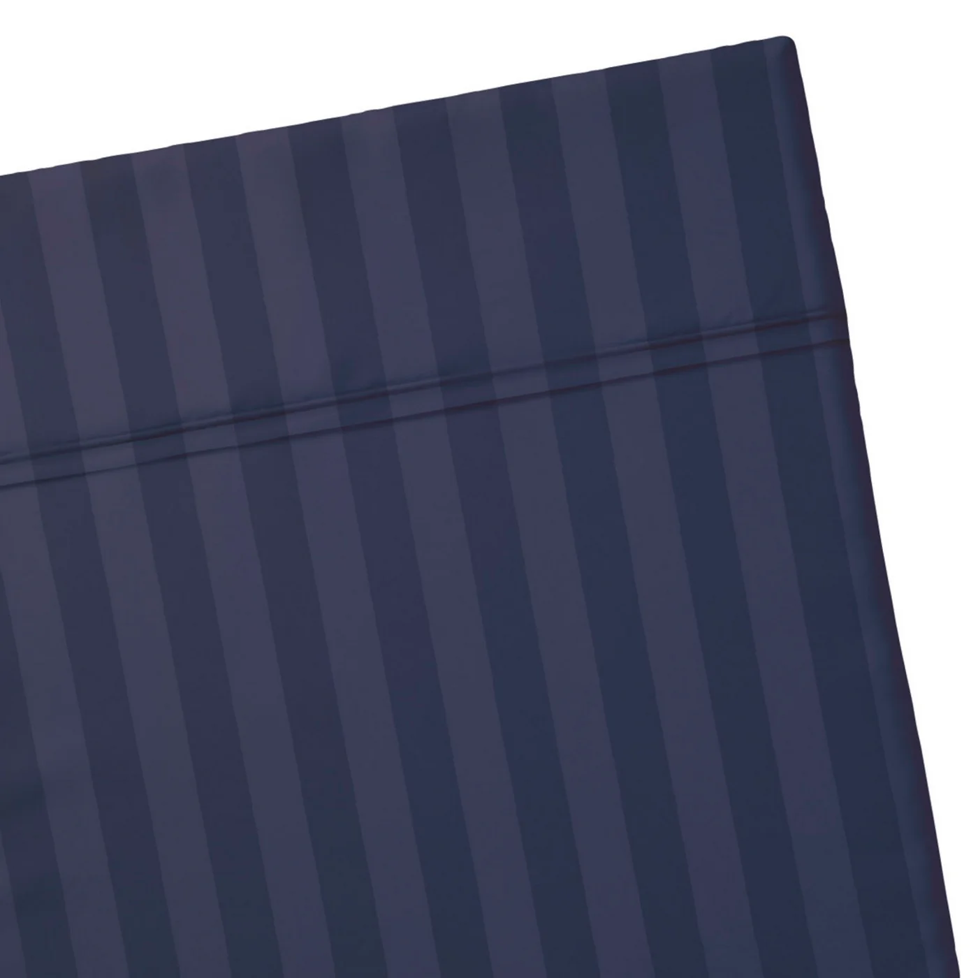 Drap Plat Satin De Coton Dobby Stripe - Blue Foncé - Dobby Stripe Woven - Image 5