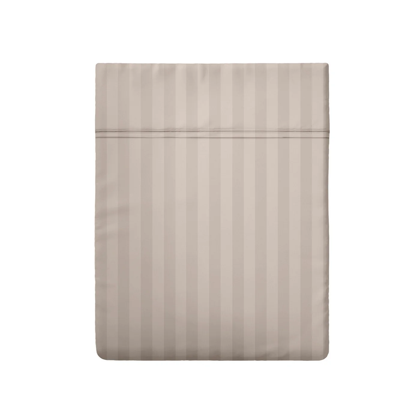 Drap Plat Satin De Coton Dobby Stripe - Taupe - Dobby Stripe Woven - Image 5