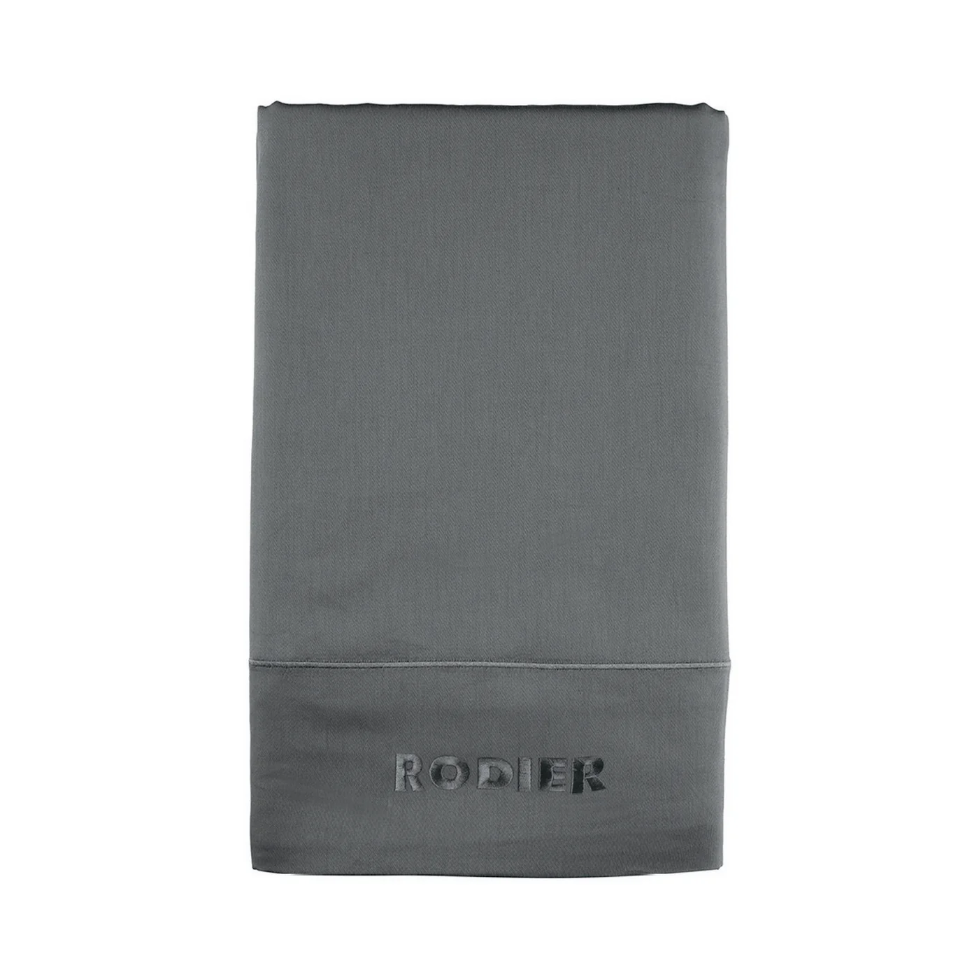 Drap Plat Satin De Coton - Gris 02 - Uni 1 Baratta - Image 5