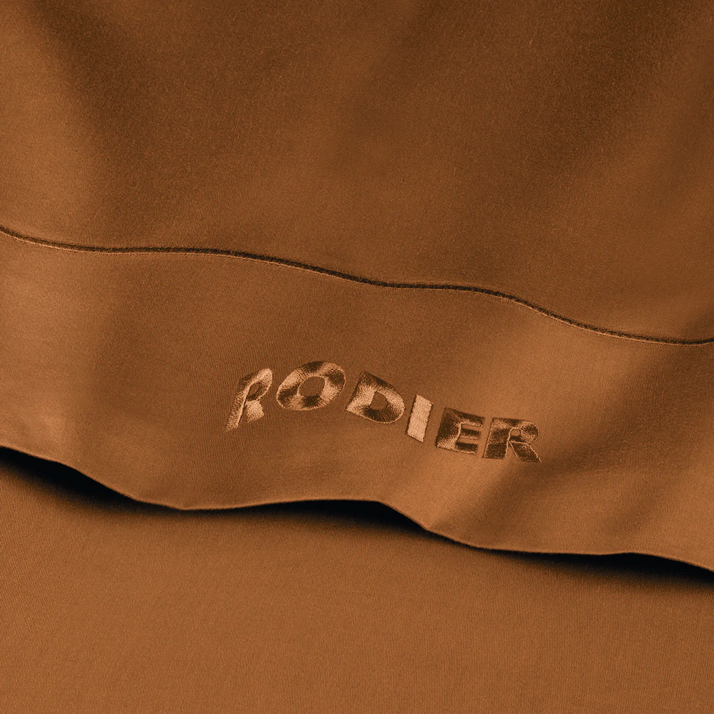 Drap Plat Satin De Coton - Marron 01 - Uni 1 Baratta - Image 4
