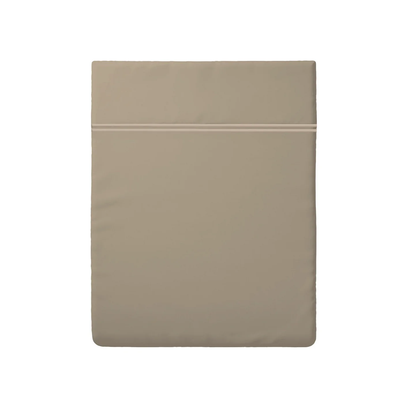 Drap Plat Satin De Coton - Taupe / Taupe - Nice - Image 5