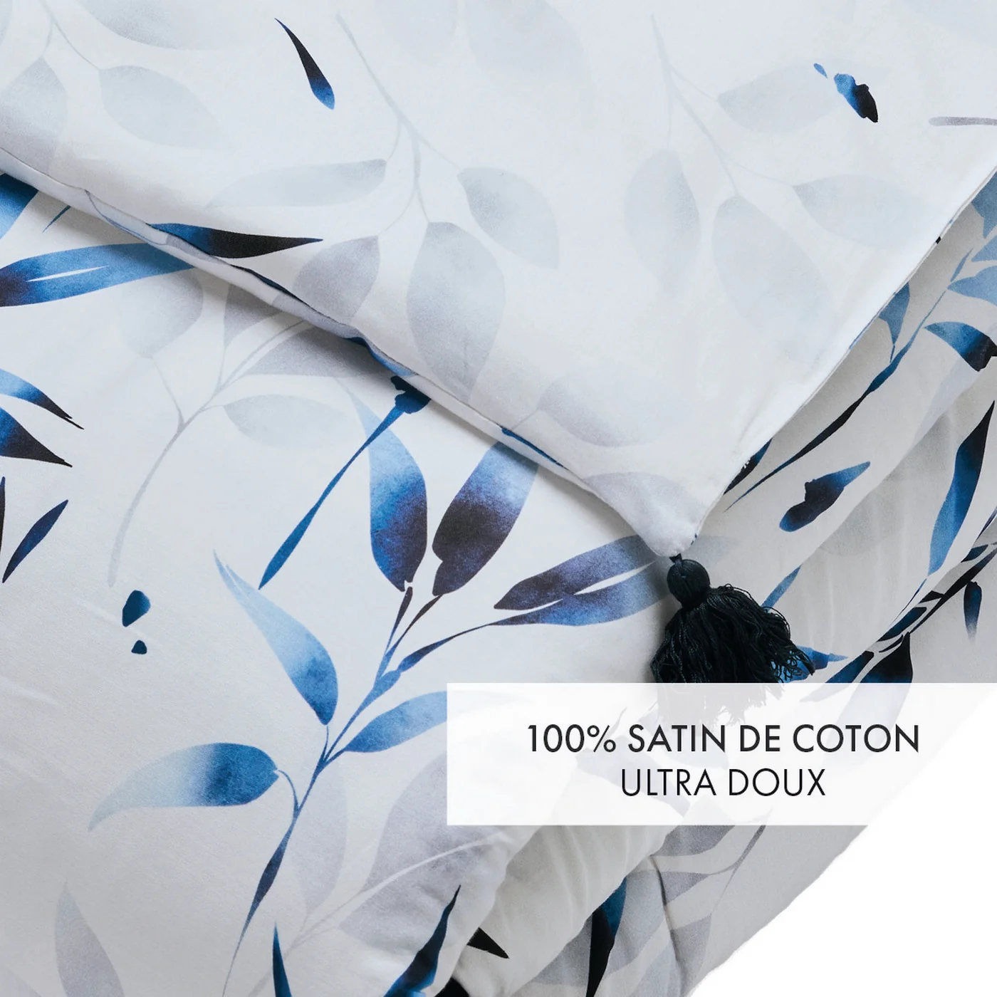 Édredon Avec Glands - Blanc - Eclat Bleu - Image 2