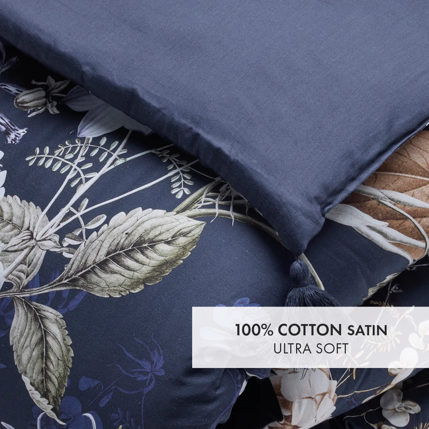Édredon Avec Glands - Bleu - Floraison D'Hortensias - Image 3