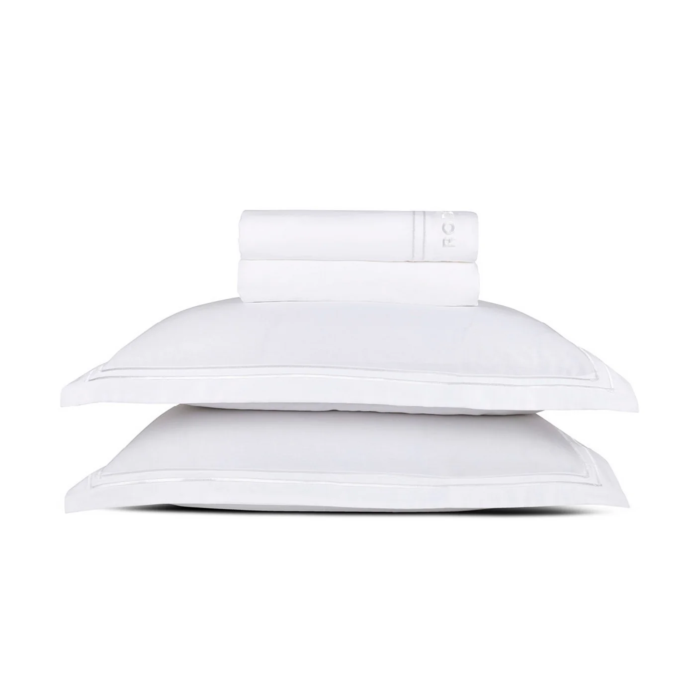 Ensemble De Draps Satin De Coton - Blanc / Blanc - Nice - Image 5