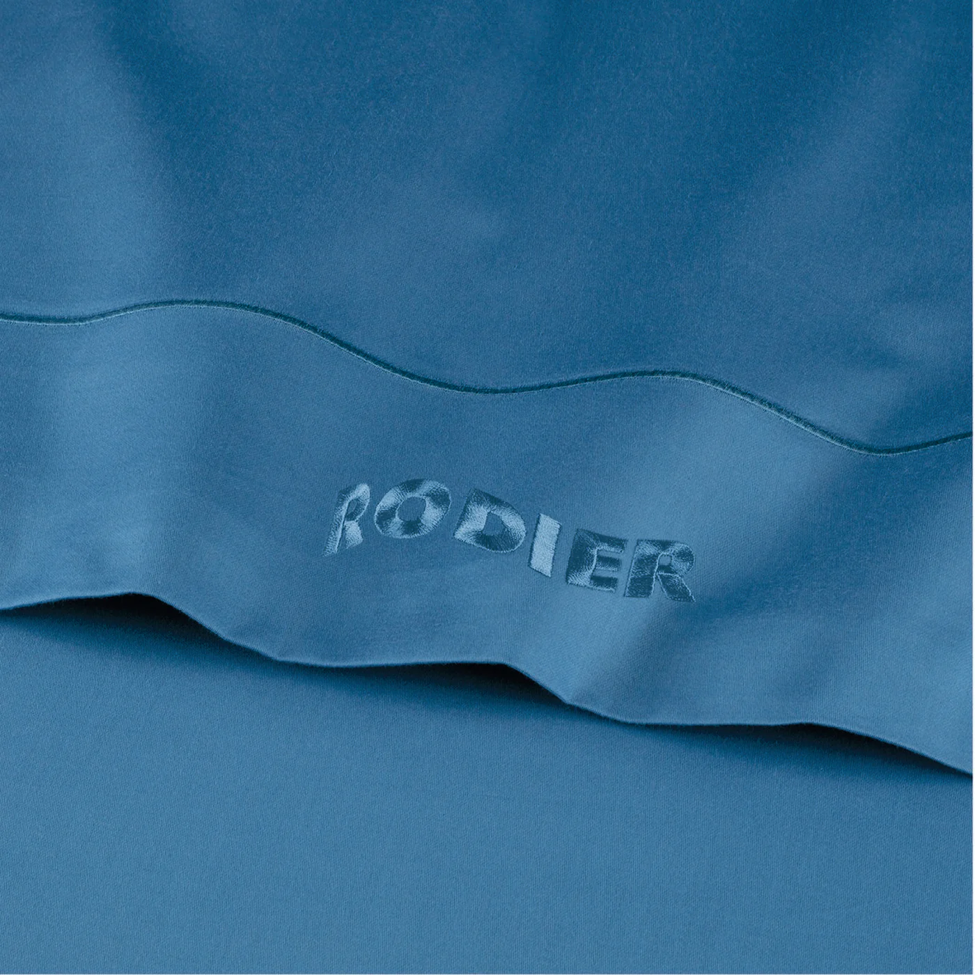 Ensemble De Draps Satin De Coton - Bleu 05 - Uni 1 Baratta - Image 5