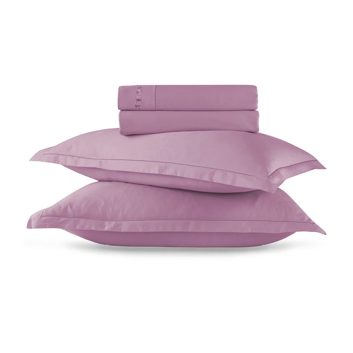 Ensemble De Draps Satin De Coton - Rose 03 - Uni 1 Baratta - Image 6