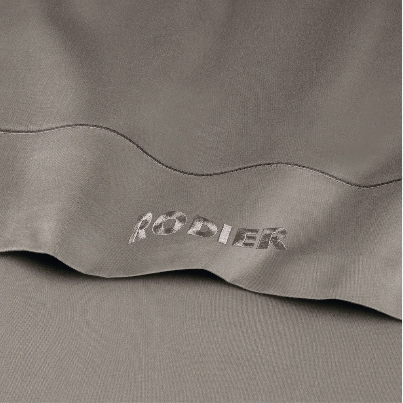 Ensemble De Draps Satin De Coton - Taupe 01 - Uni 1 Baratta - Image 6