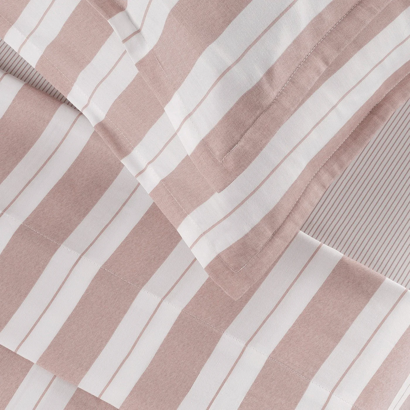 Ensemble De Draps Satin De Coton - Vieux Rose - Noémie - Image 5