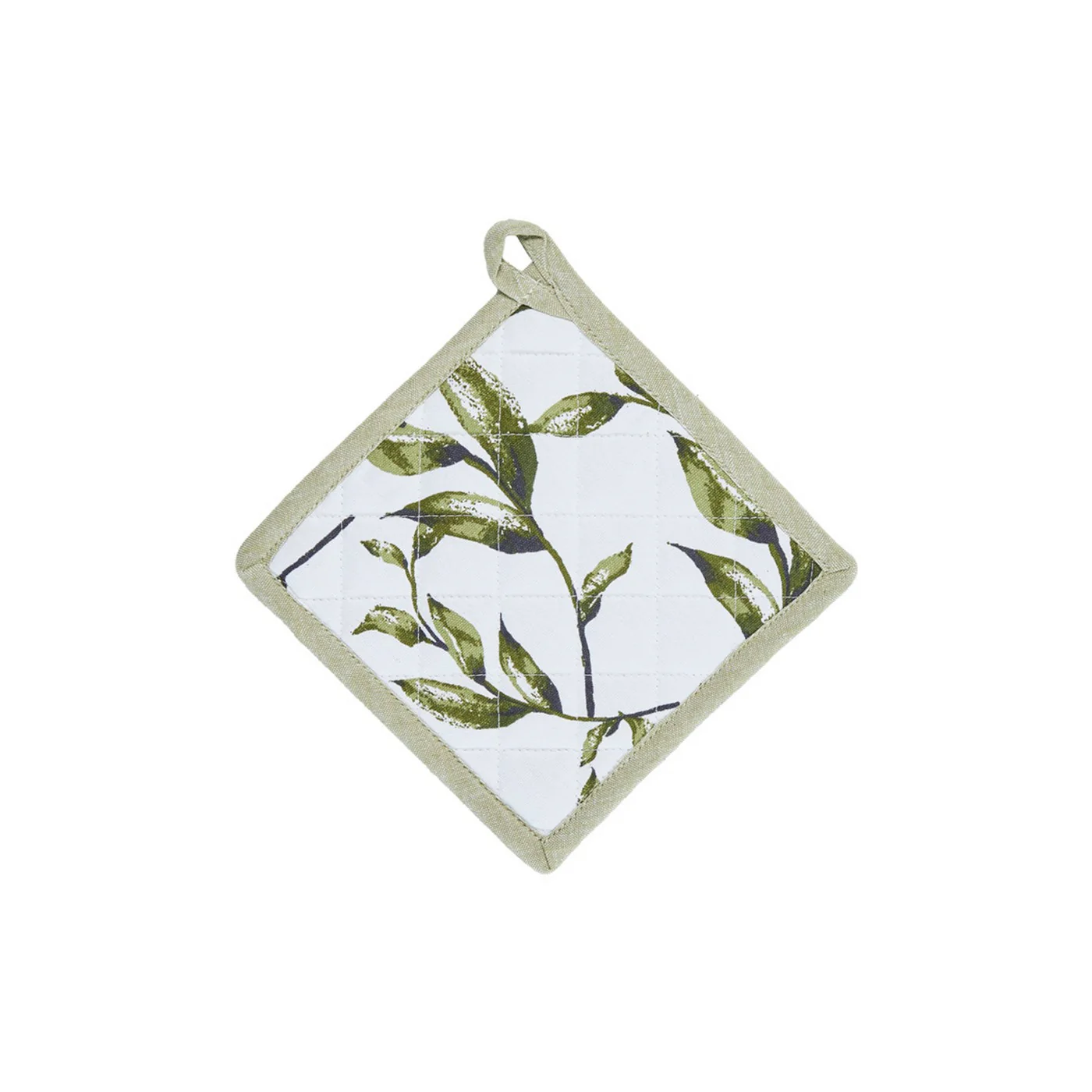 Ensemble Tablier, Gant De Cuisine Et Manique - Coton - Blanc - Image 2