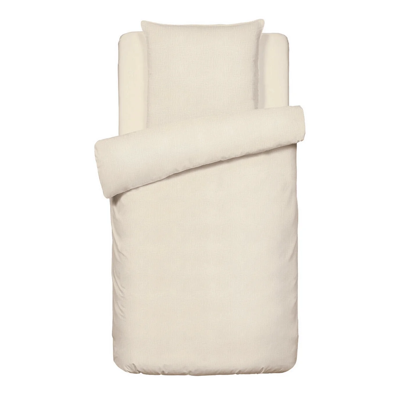 Housse De Couette + Taies D'Oreiller Bébé Gaze De Coton - Taupe 07 - Uni - Image 2
