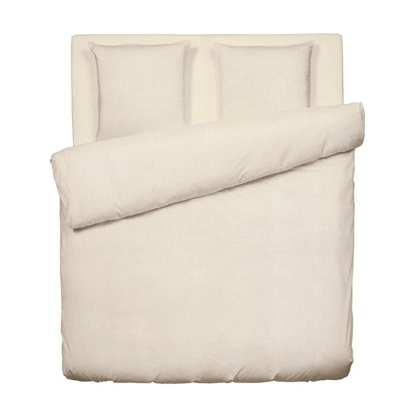 Housse De Couette + Taies D'Oreiller Gaze De Coton - Taupe 07 - Uni - Image 8