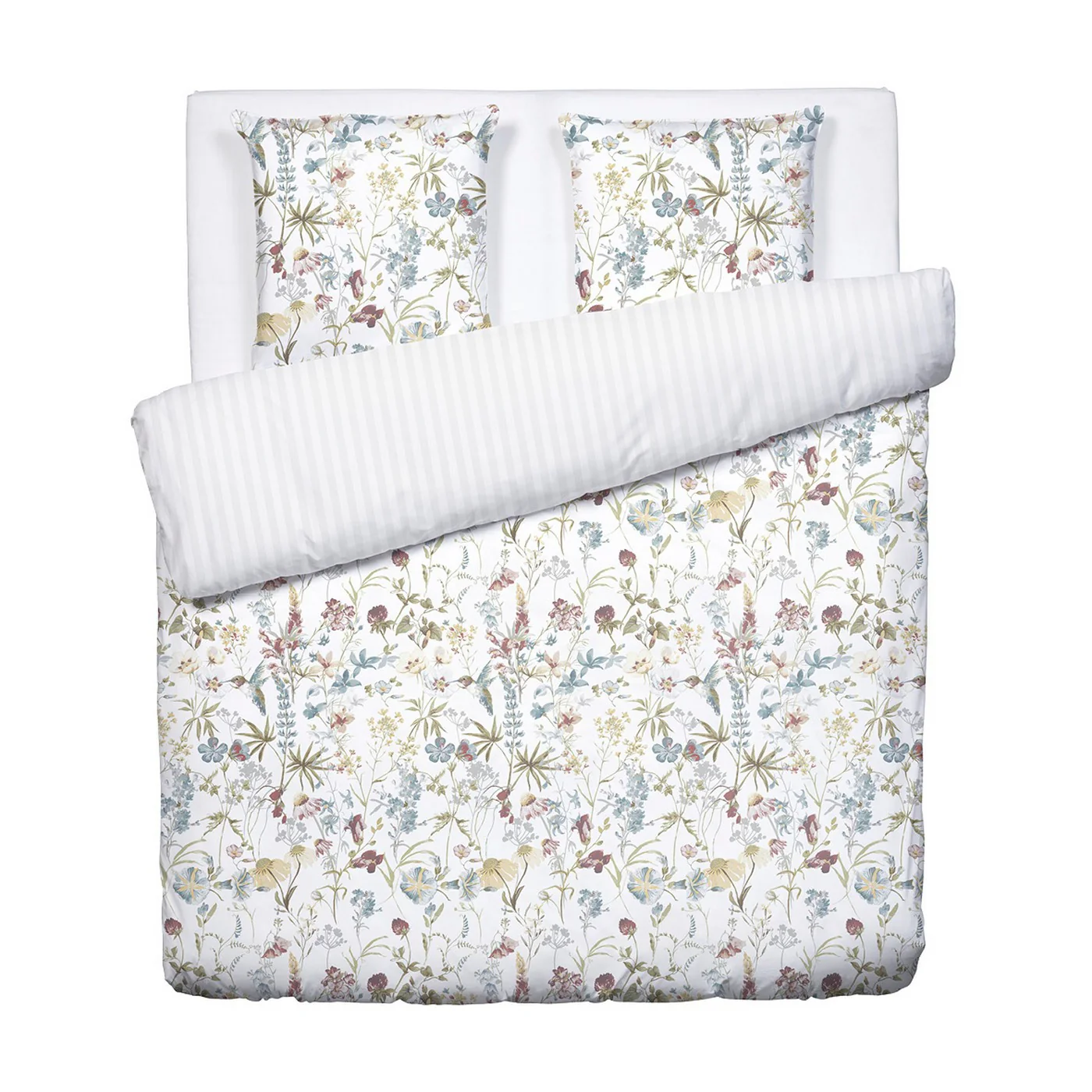 Housse De Couette + Taies D'Oreiller Satin De Coton - Blanc - Colibri Chantant - Image 6
