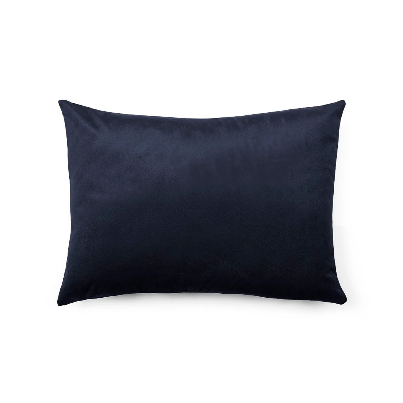Housse De Coussin Fleur Ciselé - Bleu Foncé - Uni - Image 4