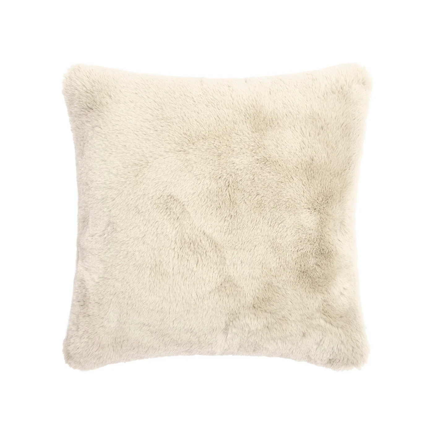 Housse De Coussin Imitation Fourrure - Blanc - Uni - Image 2