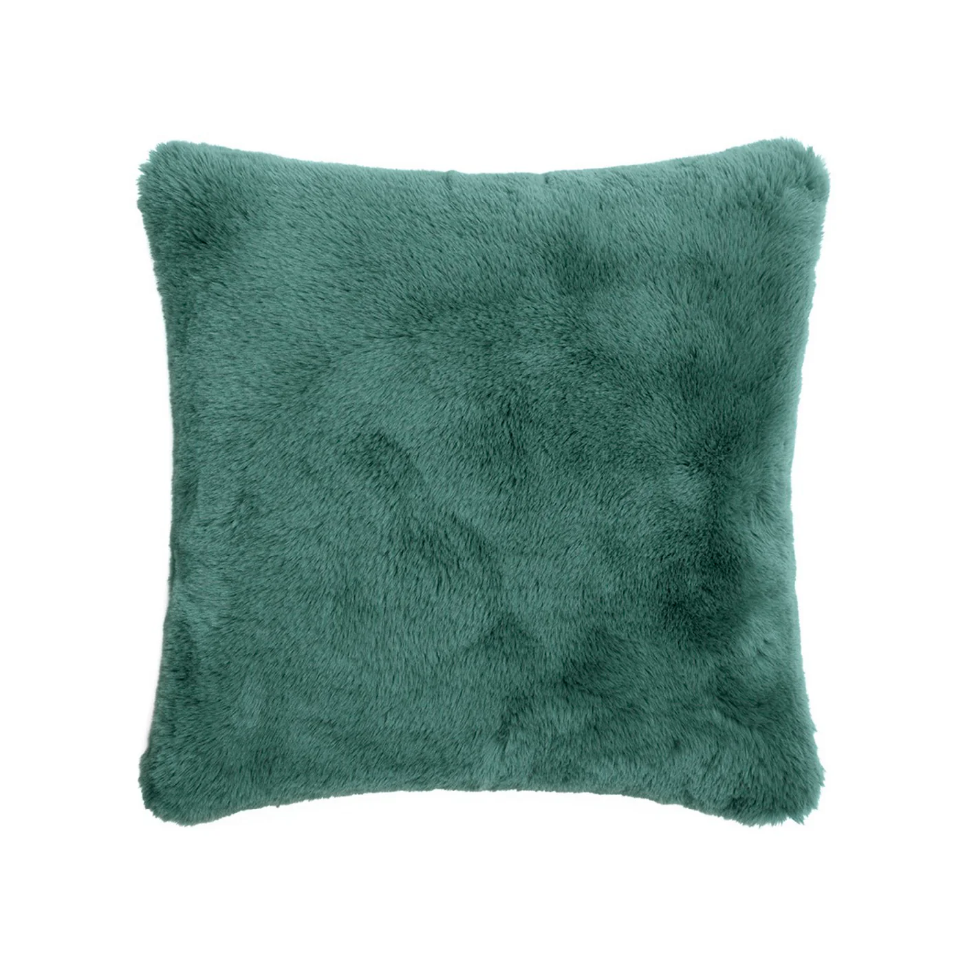 Housse De Coussin Imitation Fourrure - Vert - Uni - Image 5