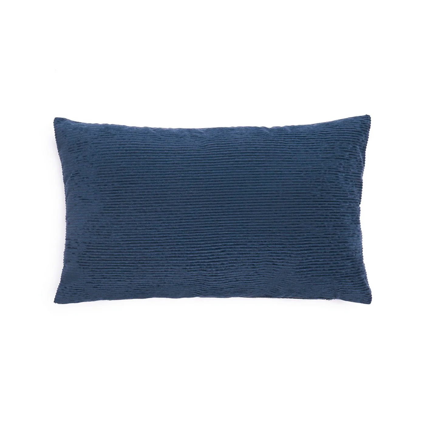 Housse De Coussin Velours Côtelé - Bleu - Uni - Image 2
