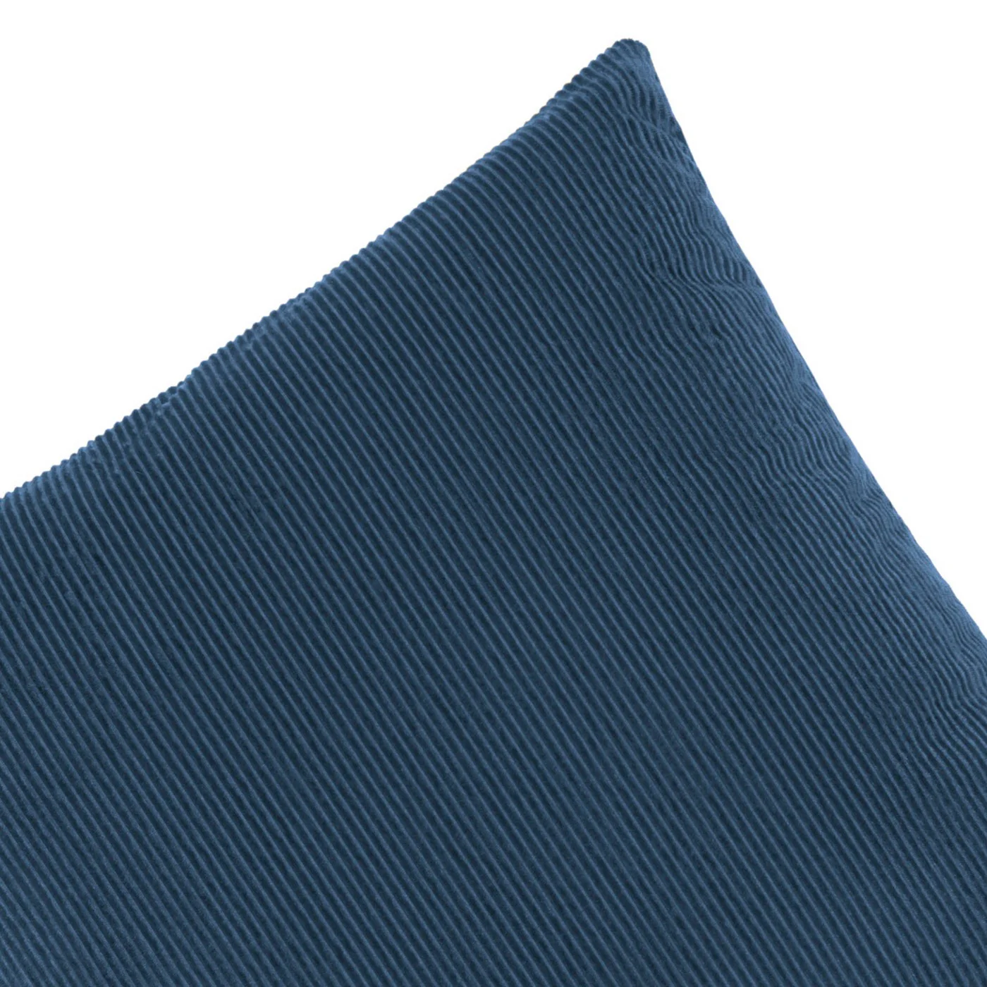 Housse De Coussin Velours Côtelé - Bleu - Uni - Image 5