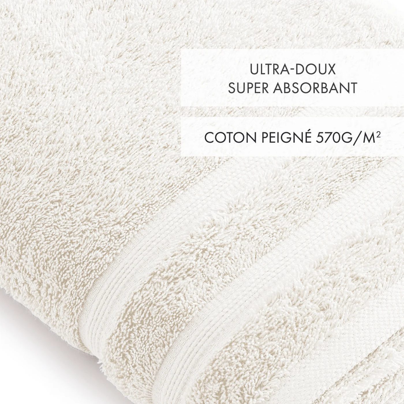 Maxi Drap De Bain - Blanc - Vague - Image 3