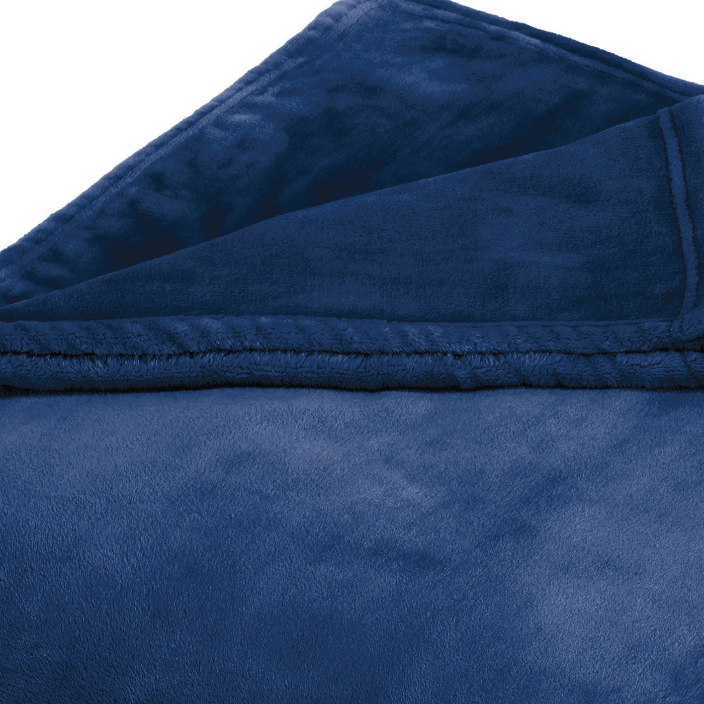 Maxi Plaid/Couvre-Lit En Polaire - Bleu - Uni - Image 4