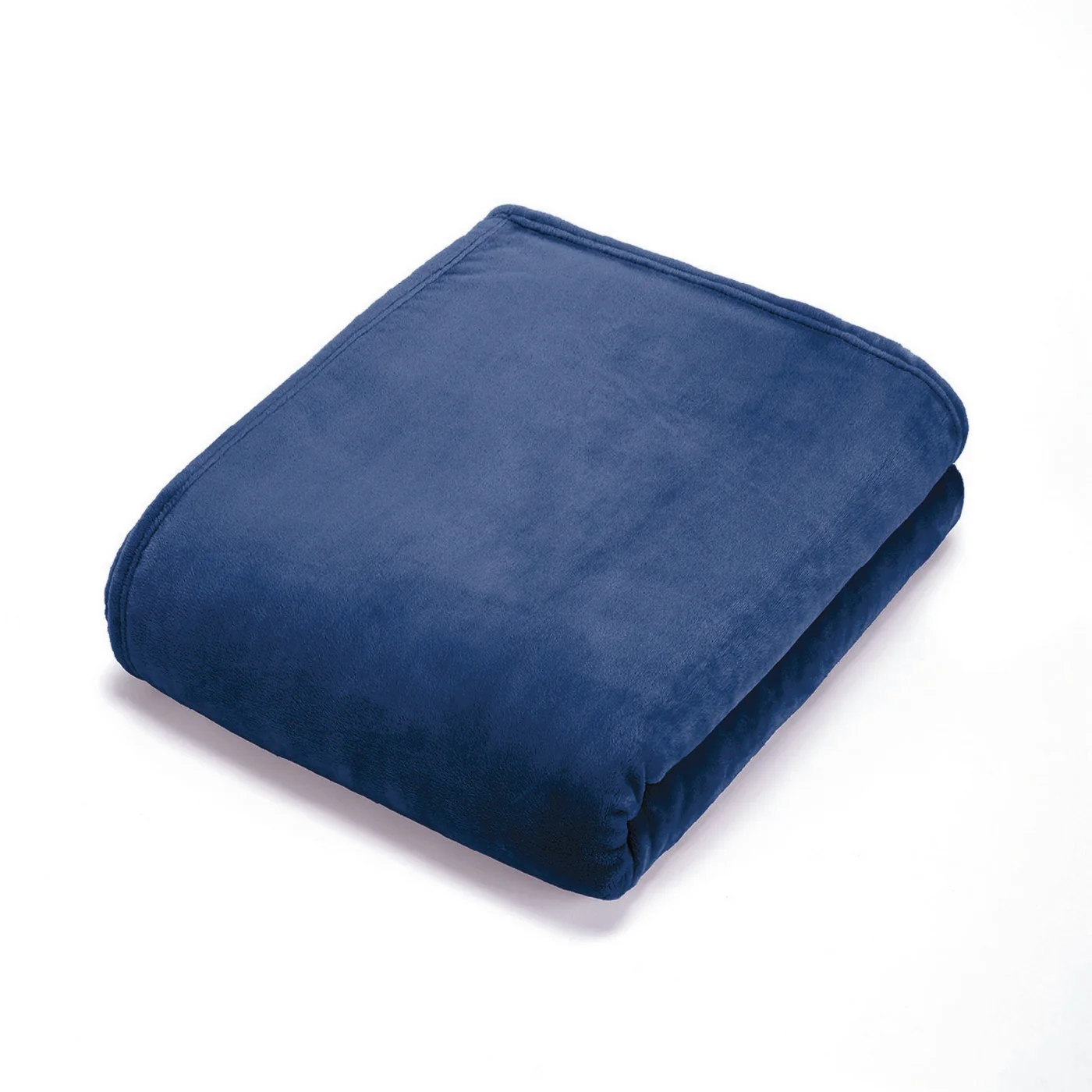 Maxi Plaid/Couvre-Lit En Polaire - Bleu - Uni - Image 5