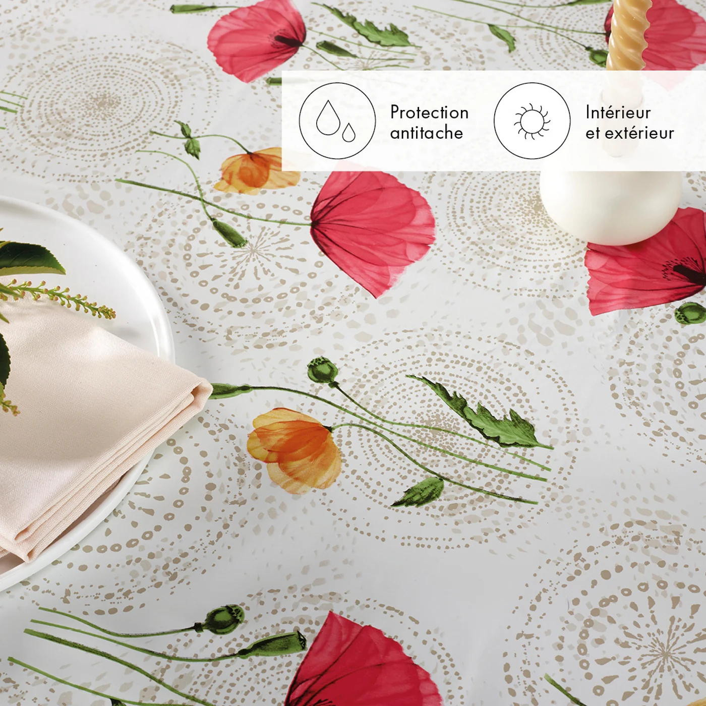 Nappe - Blanc Cassé - Papaver - Image 3