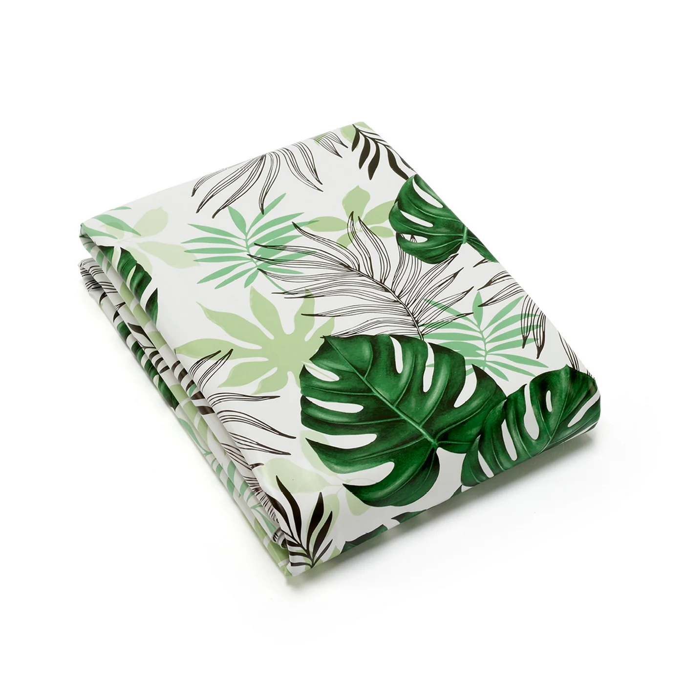 Nappe - Blanc - Palmier À Feuilles - Image 2