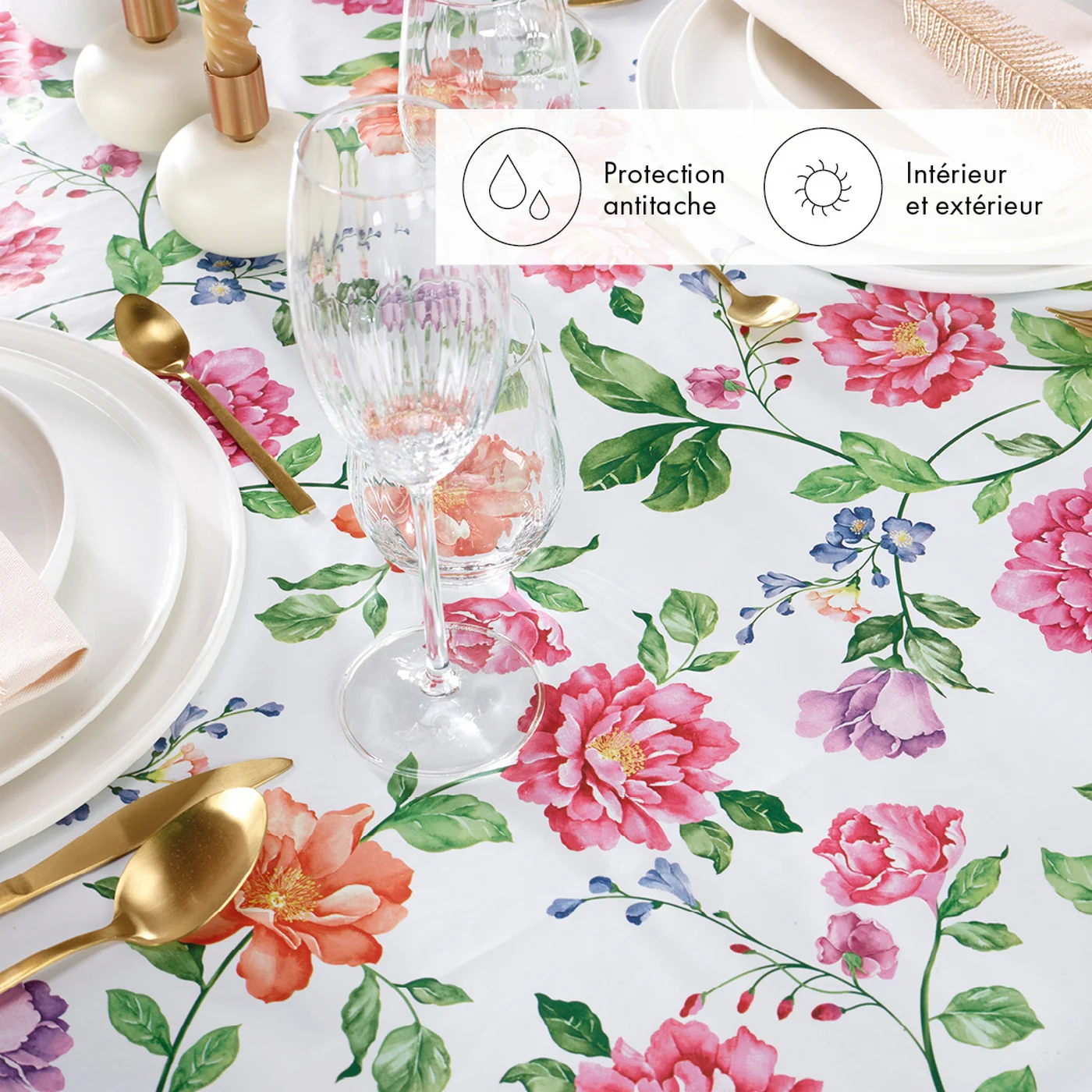Nappe - Blanc - Tulipe Double - Image 3