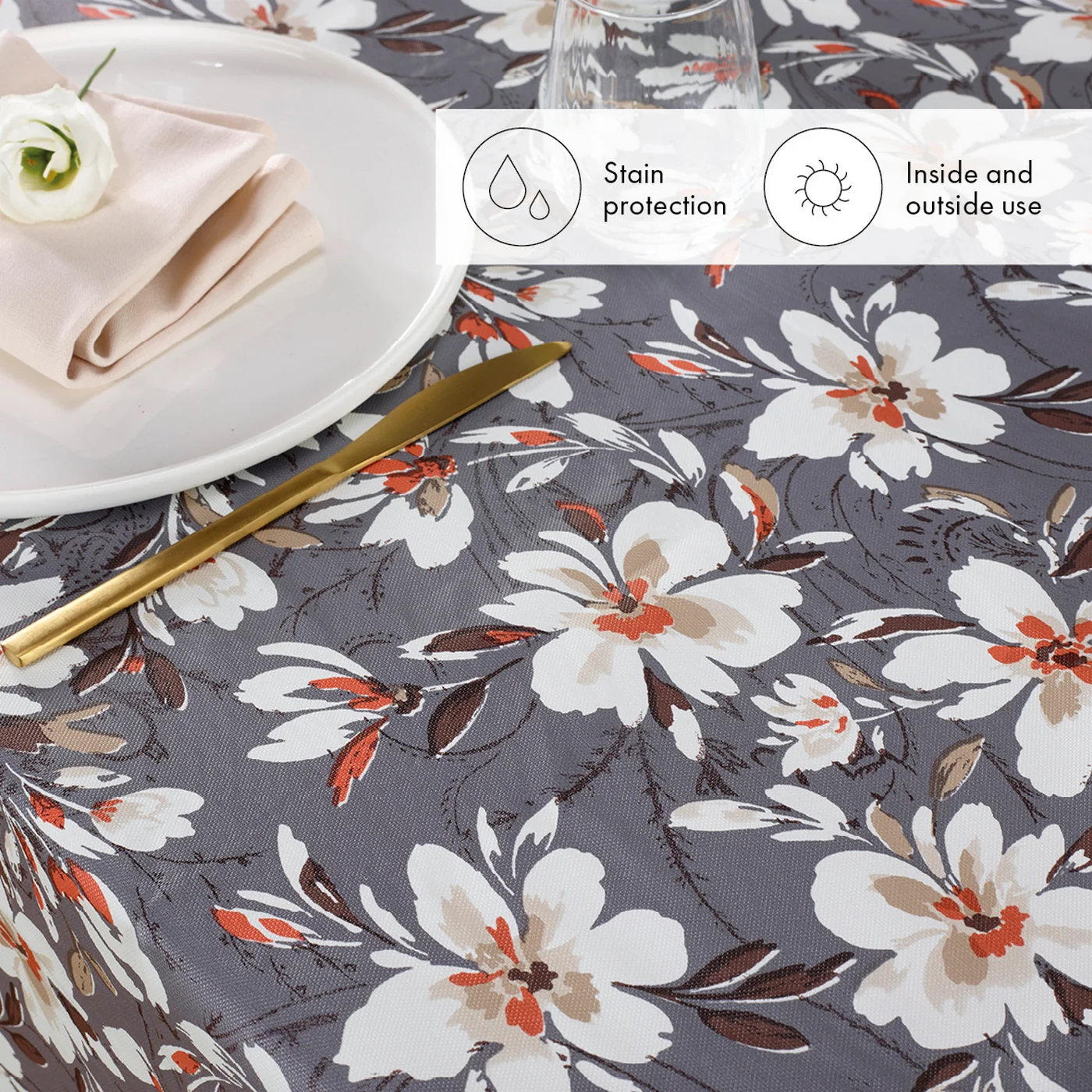 Nappe - Gris Foncé - Coucher De Soleil - Image 4