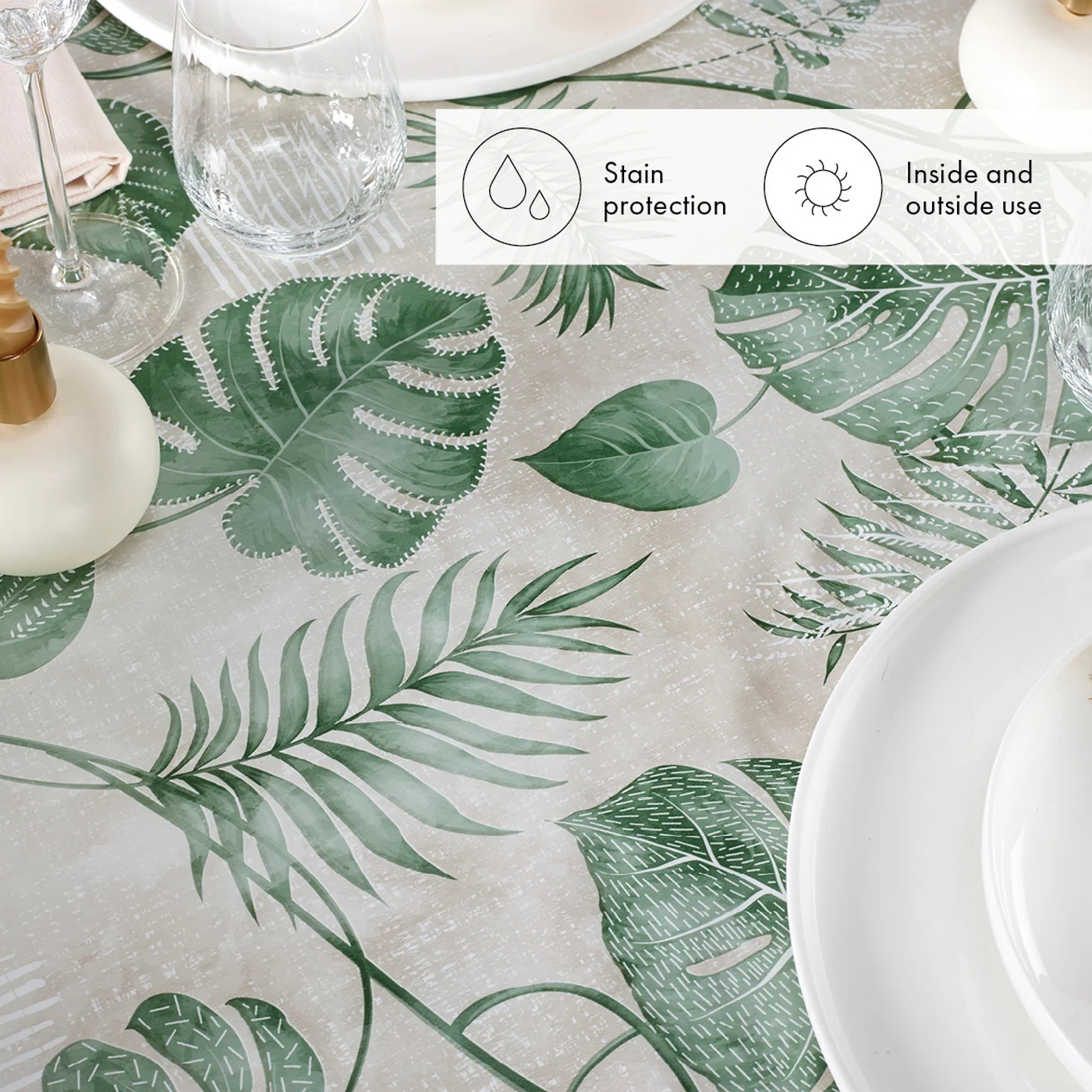 Nappe - Taupe - Forêt De Feuilles - Image 4