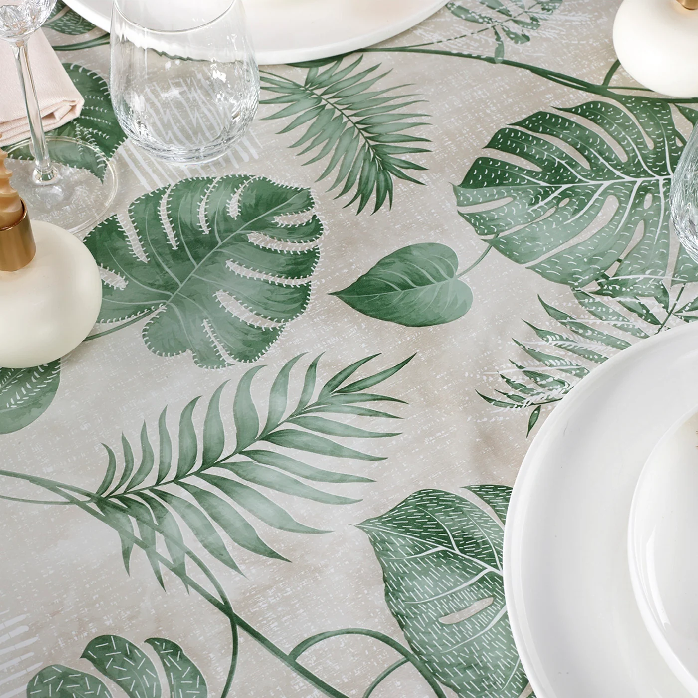 Nappe - Taupe - Forêt De Feuilles - Image 5