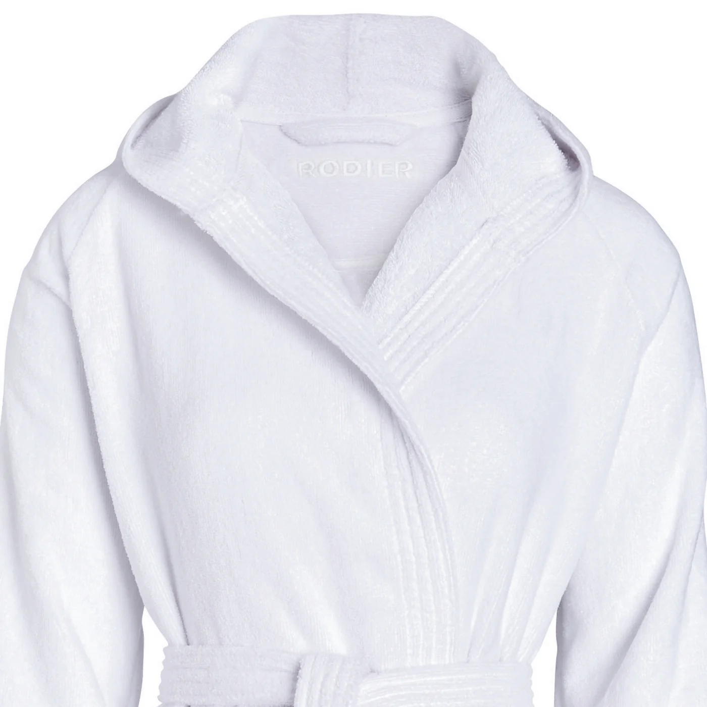 Peignoir Avec Capuche - Blanc - Uni - Image 6