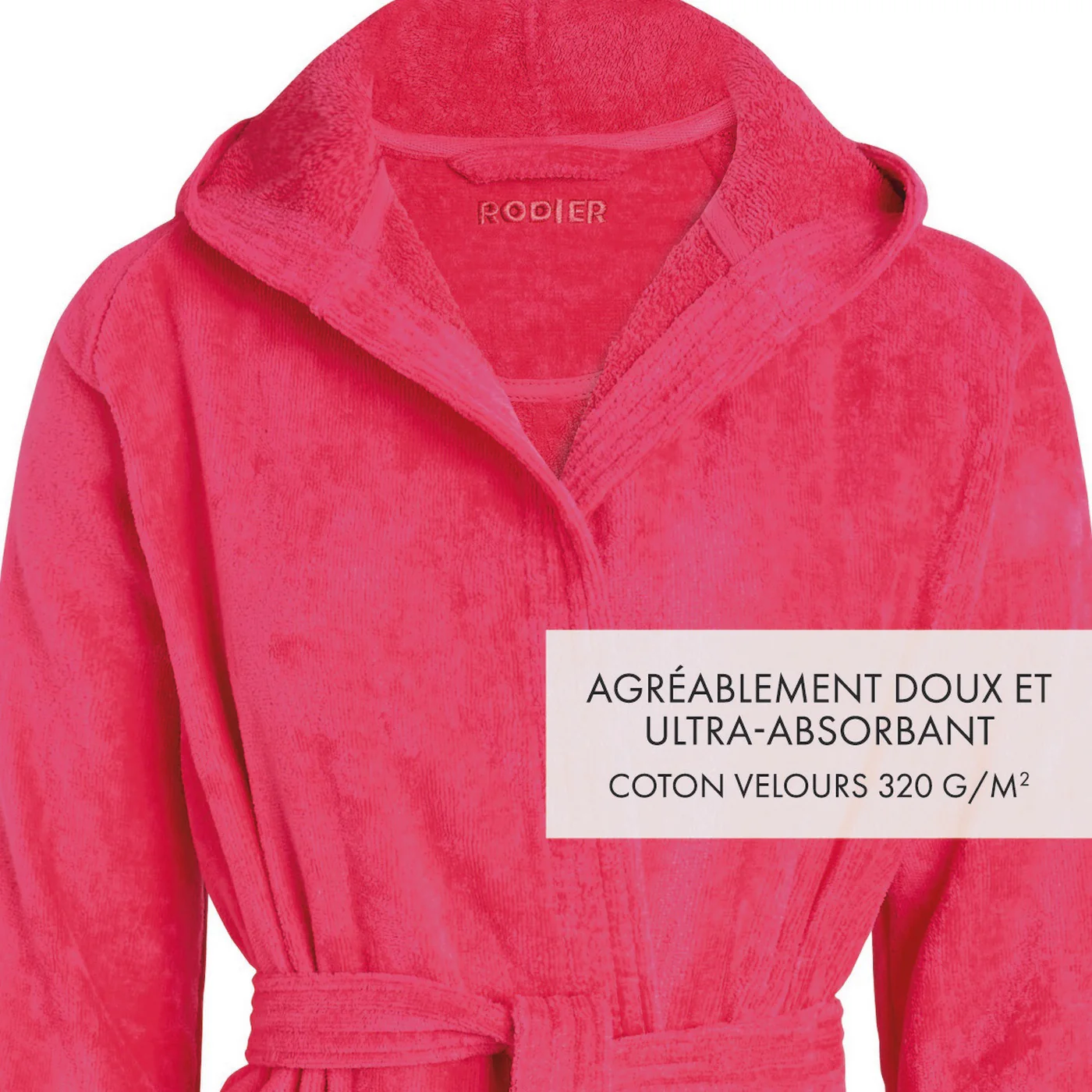 Peignoir Avec Capuche - Fuchsia - Uni - Image 4