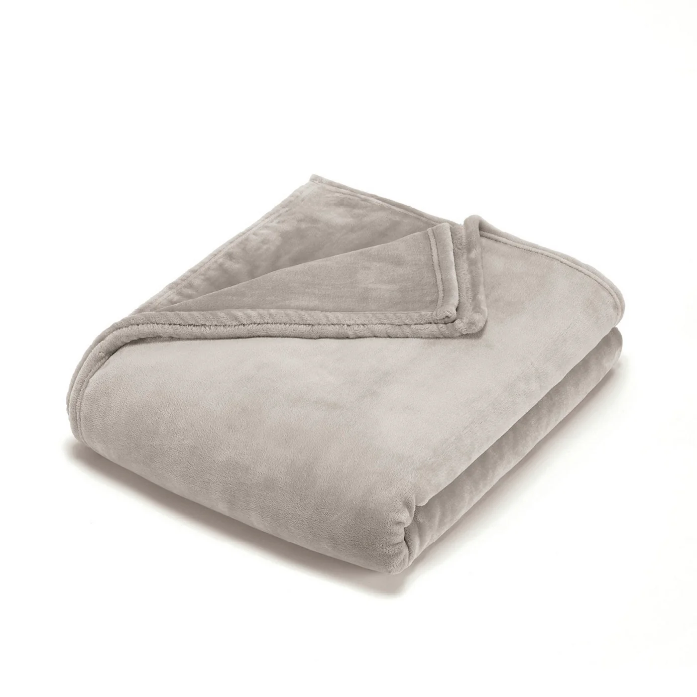Plaid En Polaire - Gris Clair - Uni - Image 2
