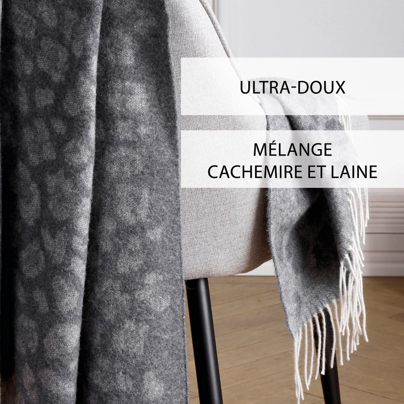 Plaid Tissé - Gris - Charlotte - Image 3