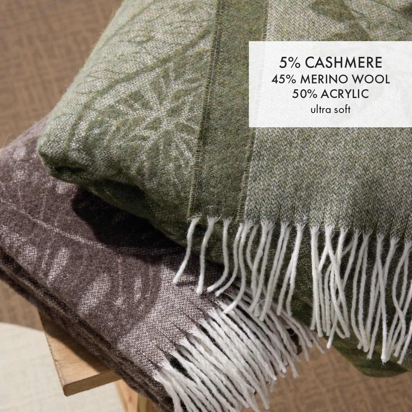 Plaid Tissé - Marron - Ariel - Image 4