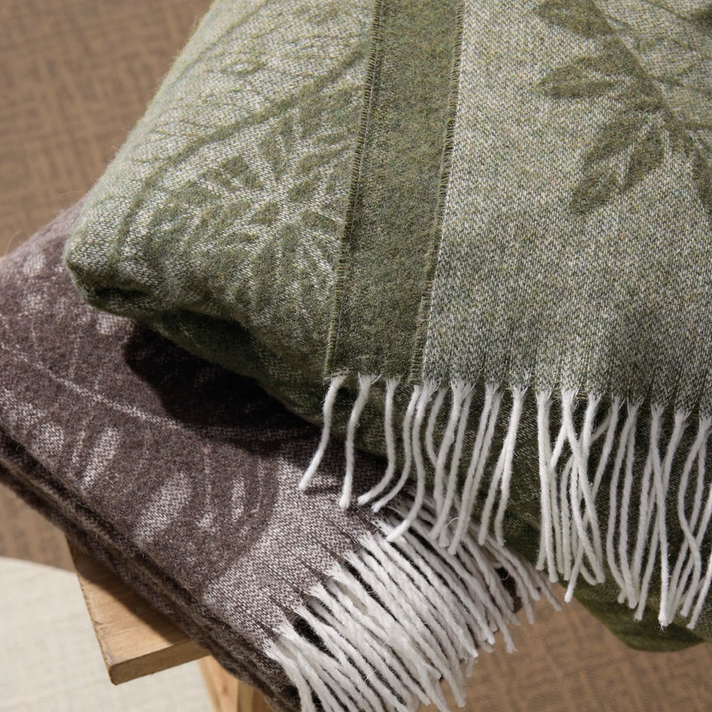Plaid Tissé - Marron - Ariel - Image 5