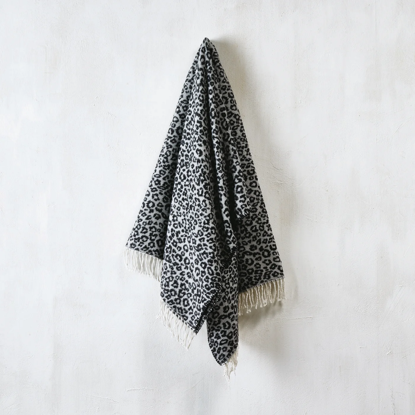 Plaid Tissé - Noir / Gris Foncé - Leopard - Image 2