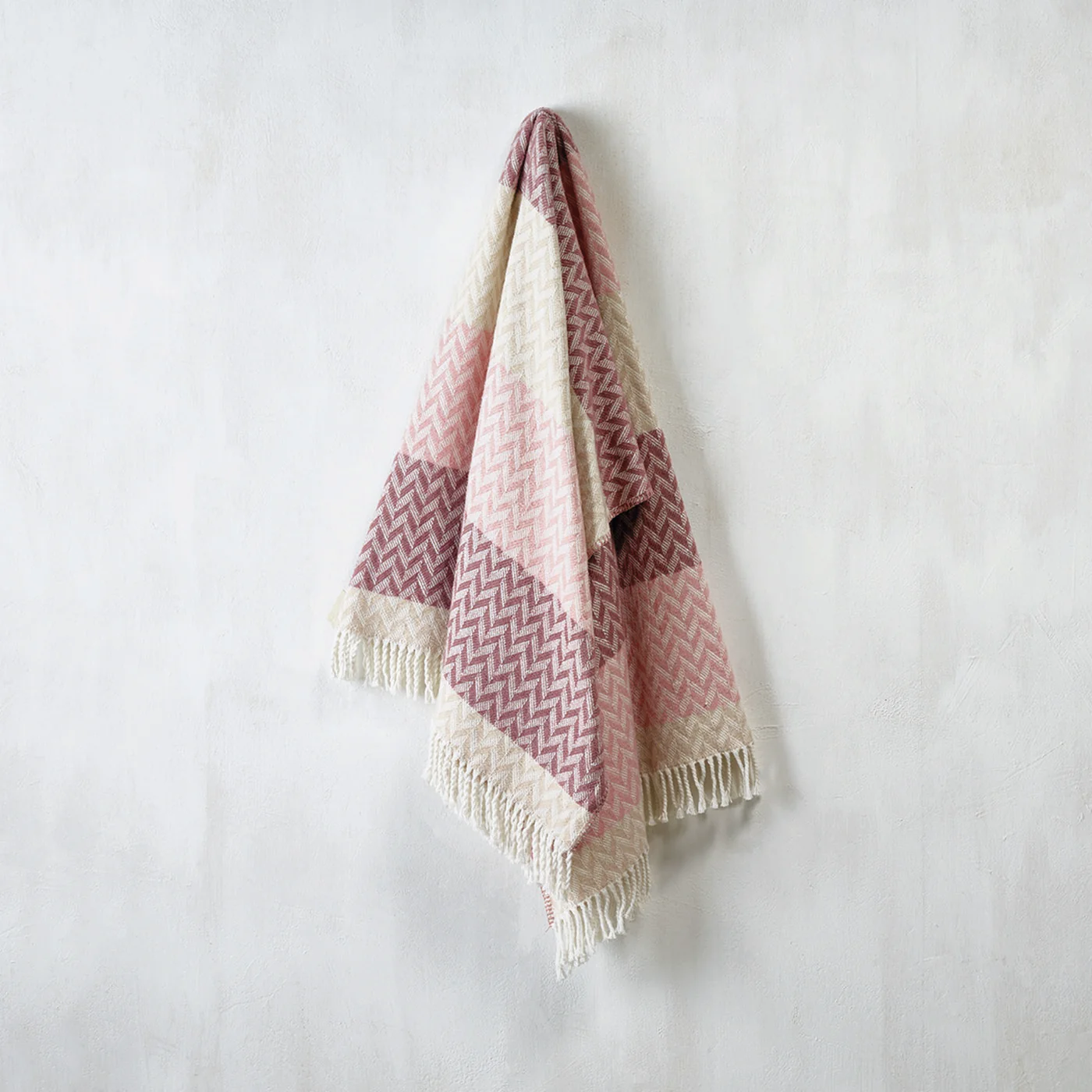 Plaid Tissé - Rose / Mauve - Chevron - Image 2