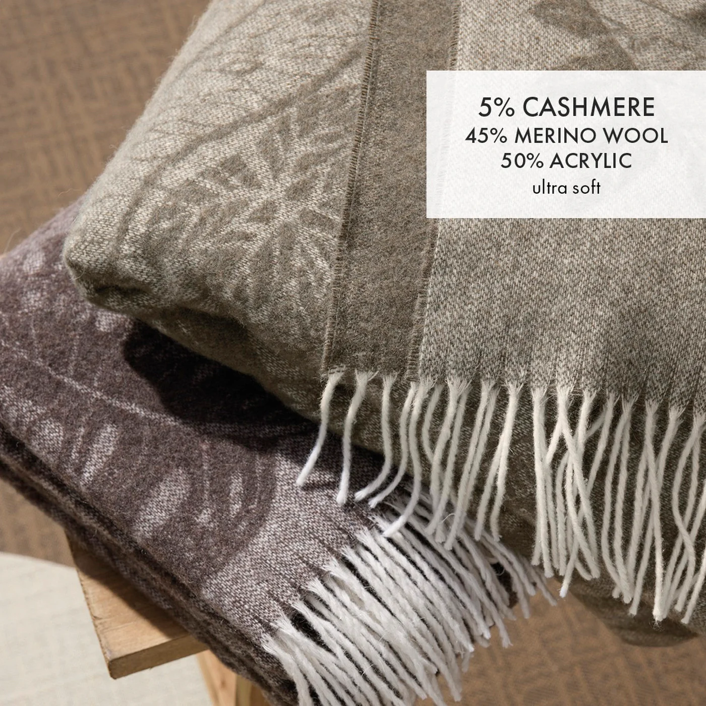 Plaid Tissé - Taupe - Ariel - Image 4