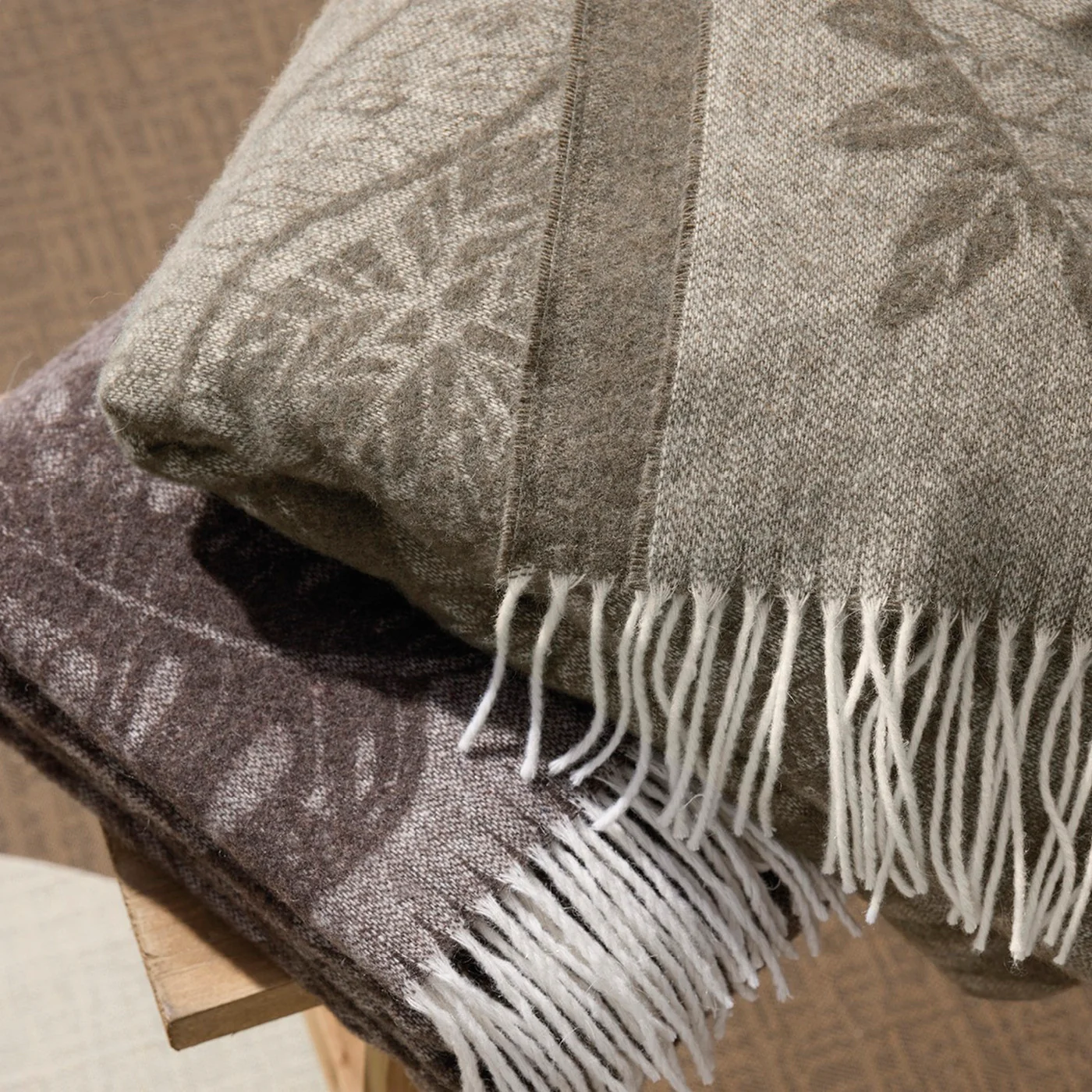 Plaid Tissé - Taupe - Ariel - Image 5